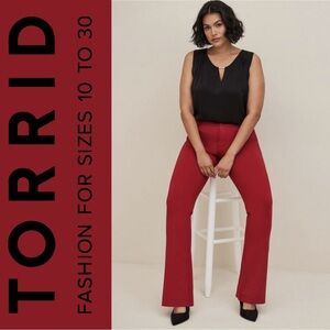Torrid Black Studio Crepe de Chine Woven Keyhole Tank Blouse, NWT!